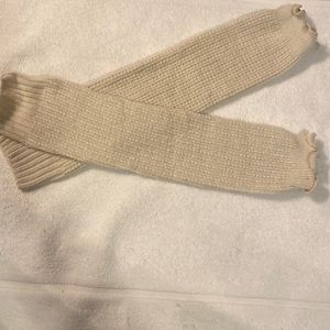 Cream leg warmers (great for boots!)
